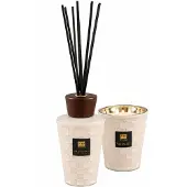 Ptmd Exclusive Clean Linen - Geschenkset Geurkaars 900 g & Geurstokjes 1 L