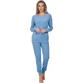 Pastunette Terry dames pyjama blauw | Maat 42