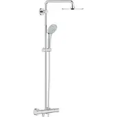GROHE Euphoria System 210 opbouw regendoucheset – thermostatisch – Ø21 cm hoofddouche – 45 cm draaibare douchearm – chroom 27964000