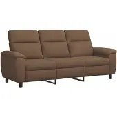 vidaXL Bank Bruin 214 x 90 x 95 cm Stof