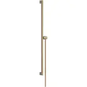 Hansgrohe unica glijstang s puro 90 cm met easy slide schuifstuk en isiflex doucheslang 160 cm, brushed bronze