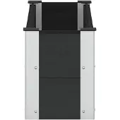 vidaXL Verhoogde plantenbak Zwart 100 x 30 x 36 cm WPC en Aluminium