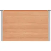vidaXL Verhoogde plantenbak Bruin 150 x 50 x 91 cm WPC en Aluminium