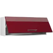 Vicco Hangkast Fame-Line, Bordeauxrode hoogglans/Wit, 100 cm