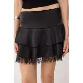Trendyol TRENDYOLMİLLA Dames Zwart Stippen Kort / Mini Skater Rokken