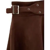 Trendyol Dames Bruin Effen Kort / Mini Grote maten Rokken