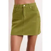 Trendyol TRENDYOLMİLLA Dames Kaki Effen Kort / Mini Rokken
