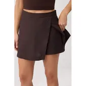 Trendyol TRENDYOLMİLLA Dames Bruin Effen Kort / Mini Skort Rokken