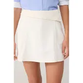Trendyol TRENDYOLMİLLA Dames Ecru Effen Extra Kort / Super Mini Rokken