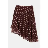 Trendyol TRENDYOLMİLLA Dames Bruin Stippen Kort / Mini Rokken