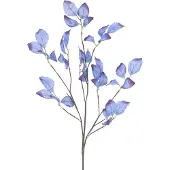 Easyplants | Kunsttak Appelblad 90 cm blauw | Zijde | Nepbloemen | blauw | Onderhoudsvrij | Kant-en-klaar