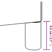 vidaXL Bedframe zonder matras, zwart, 140x200 cm, fluweel
