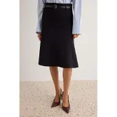 Trendyol TRENDYOLMİLLA Dames Zwart Effen Midi Zeemeermin Rokken