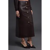 Trendyol TRENDYOLMİLLA Dames Bruin Effen Midi Kokerrok- rok Rokken