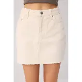 Trendyol TRENDYOLMİLLA Dames Ecru Effen Kort / Mini Rokken