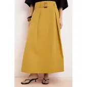 Trendyol Modest Dames Bruin Effen Maxi A-lijn Modest Rokken