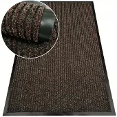 Nestor Bruine Deurmat 40x60 cm - Antislip, Duurzaam en Stijlvol