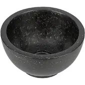 Differnz River waskom - 23x23x12cm - terrazzo zwart