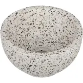 Differnz River waskom - 23x23x12cm - terrazzo zwart/wit 36.102.24