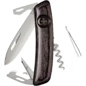 Swiza D03 AM, KNI.0036.6510, Laminate Black, Zwitsers zakmes, 6 tools