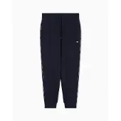 Emporio Armani EA7 Heren Fleece Relaxed Fit Joggers (Marine)