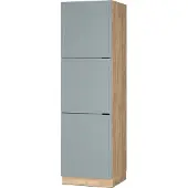 Vicco Hoge kast Fame-Line Licht blauw-grijs/Goudkleurig Eiken 60 cm, Model 50893