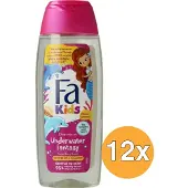 Fa Kids douche & shampoo mermaid - 12 x 250ml - Voordeelverpakking