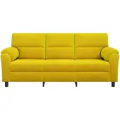 vidaXL Bank Geel 214 x 85 x 93 cm fluweel