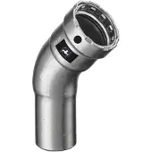Viega bocht 45gr 3/8 zk