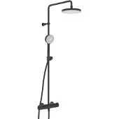 Hansa Micra - Doucheset 200 met thermostaat, Thermo Cool, mat zwart 4435013033