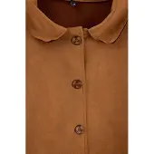 Trendyol Dames Donkerblauw Effen Lang, Regular fit Grote maten Blazers