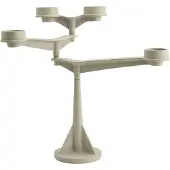 Tom Dixon Spin Mini Kandelaar - Kaarshouders Ijzer Putty - SPC01PU