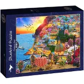 Bluebird Puzzle BLUEBIRD Puzzel, Positano, Italië. 1000 stukjes