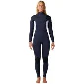 Rip Curl Dawn Patrol 5/4 Mm Gb Dames Wetsuit Van Neopreen Met Lange Mouwen En Rits Op De Borst