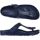 Holster Coastal vegan slides podologisch goedgekeurd slipper donker