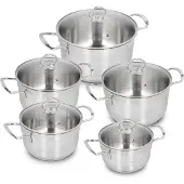 Zwieger Rocca Pannenset 10 Delig RVS AISI 304