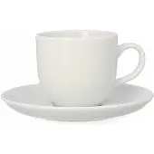 Lubiana Dorota Porseleinen Kop & Schotel - Wit - 110 ml