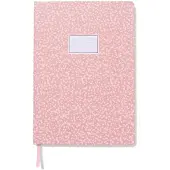 HEMA Notitieboek B5 gestipt roze (roze)