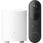 Reolink 2K 4MP Videodeurbelset met 1:1-beeldverhouding - HDR - Batterij- Of Bekabelde Voeding - Slimme Detectie - Lokale Opslag En 2,4/5 GHz Wifi - D340B-V2 met Hub 1 Lite