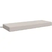 vidaXL Zitkussen SOEST 100% Polyester Wit 120 x 40 x 10 cm