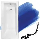 Badland Badkuip, rechthoekig, Talia 170x75, inclusief afvoer en poten. GRATIS, zonder afwerking