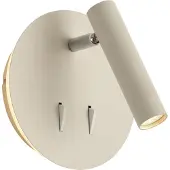 QAZQA Moderne wandlamp beige incl. LED met USB-C - Croft