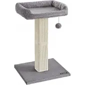 Feandrea Kattenkrabpaal met Huisje, Ligplek en Speelbal - Grijs