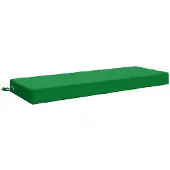 vidaXL Rugkussen SOEST 100% Polyester Groen 120 x 40 x 10 cm