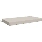 vidaXL Zitkussen SOEST 100% Polyester Wit 120 x 60 x 10 cm
