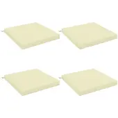 vidaXL Zitkussens SOEST 4 st 100% Polyester Crèmekleurig