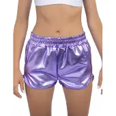 Chaks - Paarse metallic short dames - S