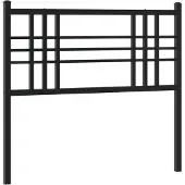 vidaXL Vervangend hoofdbord 100 cm metaal zwart