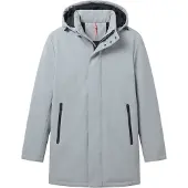 Local Fanatic Lange Jas - Winterjas Heren Waterdicht - Parka Heren Winterjas - Herenjas - GS18766 - Wit