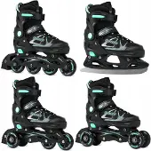 Raven Spirit 4-in-1 schaatsen/skeelers/schaatsen, maat 37-40